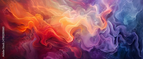 A kaleidoscope of colors intertwines in a delicate ballet of light, each hue a brushstroke upon the canvas of eternity.