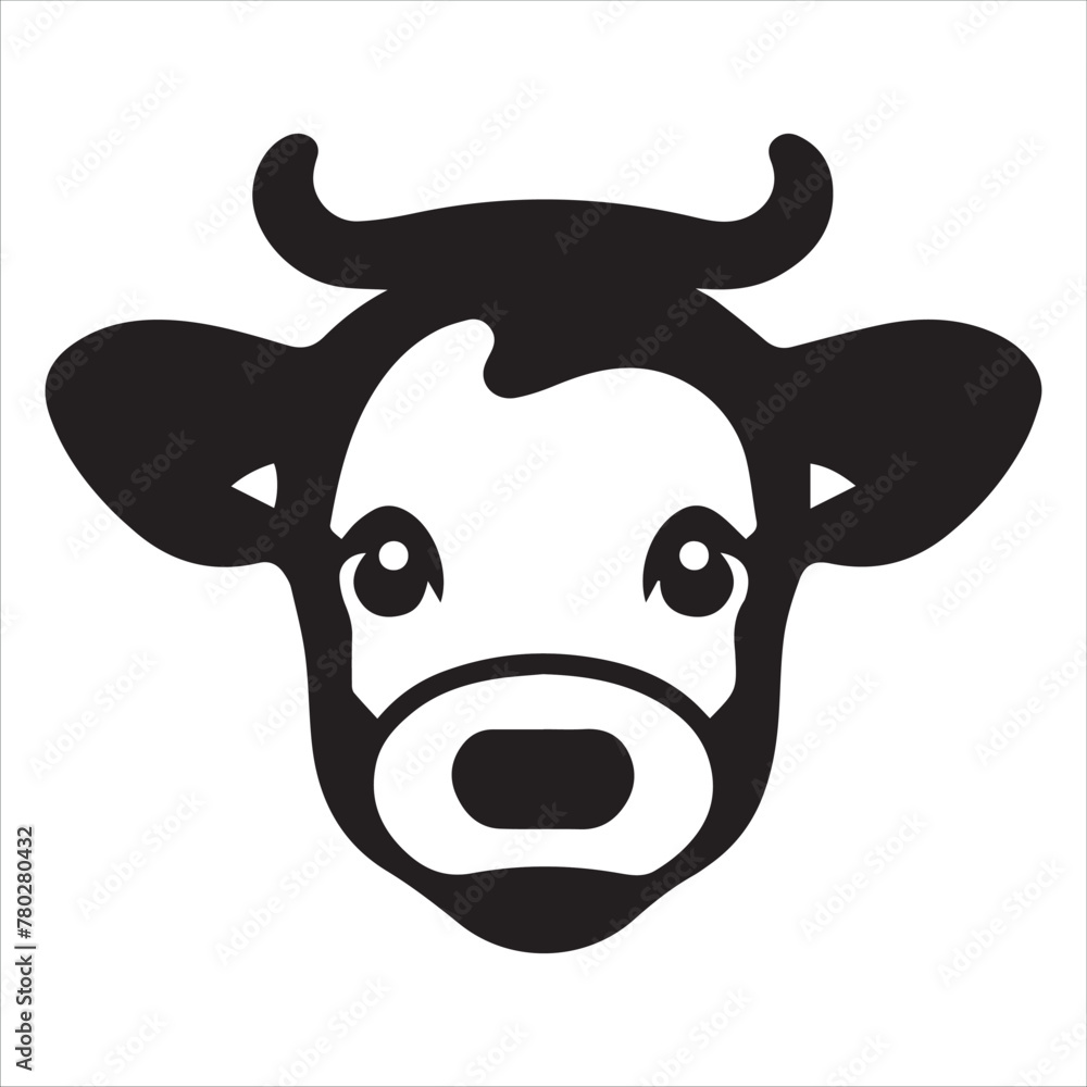 Cow logo and symbol vector illustration