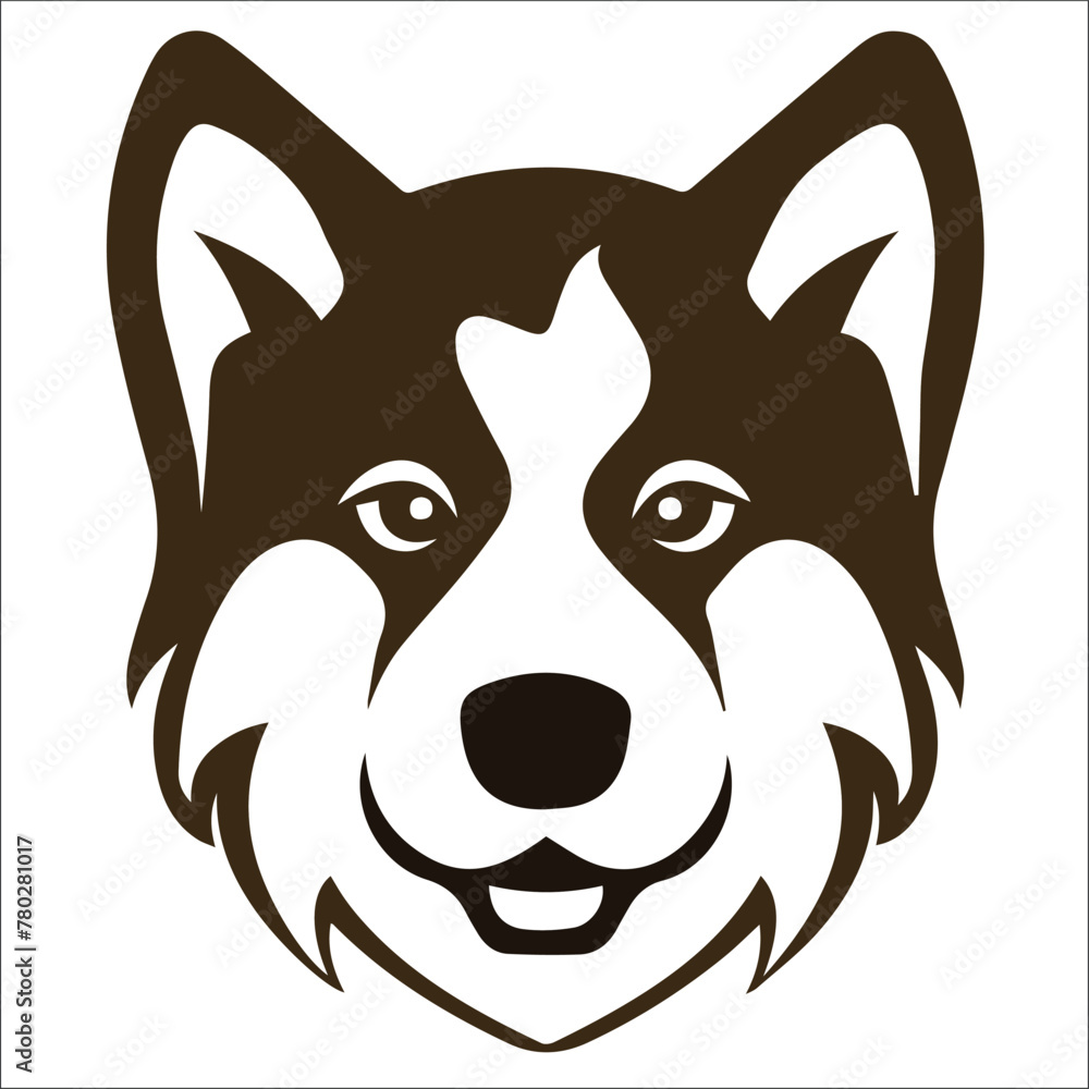 Dog logo  vector illustration