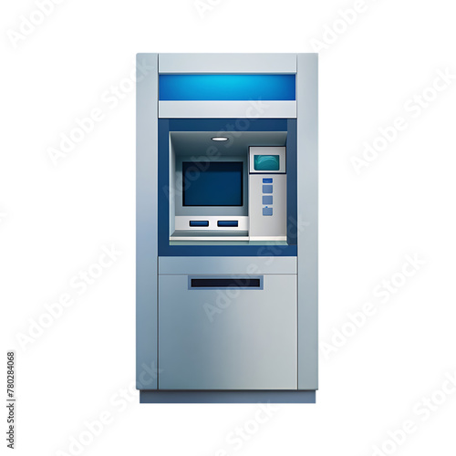 atm booth isolated icon