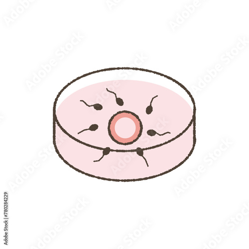 Artificial insemination illustration.
