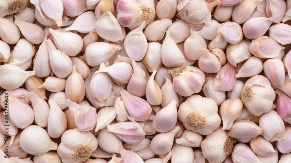 White garlic texture. Fresh garlic on market table closeup photo. Vitamin image of healthy food seasoning. Image of spicy food ingredients. Pile of white garlic heads. Top view of white garlic he White garlic texture. Fresh garlic on market table closeup photo. Vitamin image of healthy food seasoning. Image of spicy food ingredients. Pile of white garlic heads. Top view of white garlic he