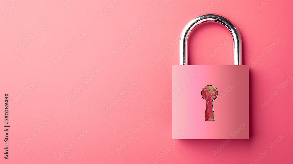 Lock, minimal wallpaper, a symbol of safety and challenge