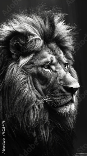 side profile calm lion © Tatiana