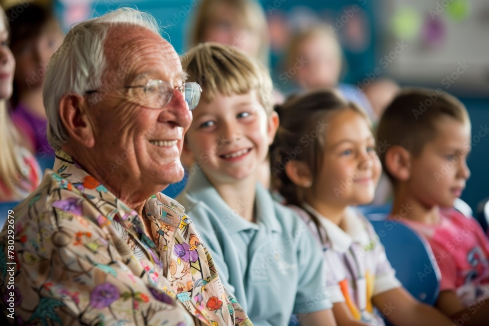 Fototapeta premium Teacher day learning in classroom school Education knowledge and business studying concept