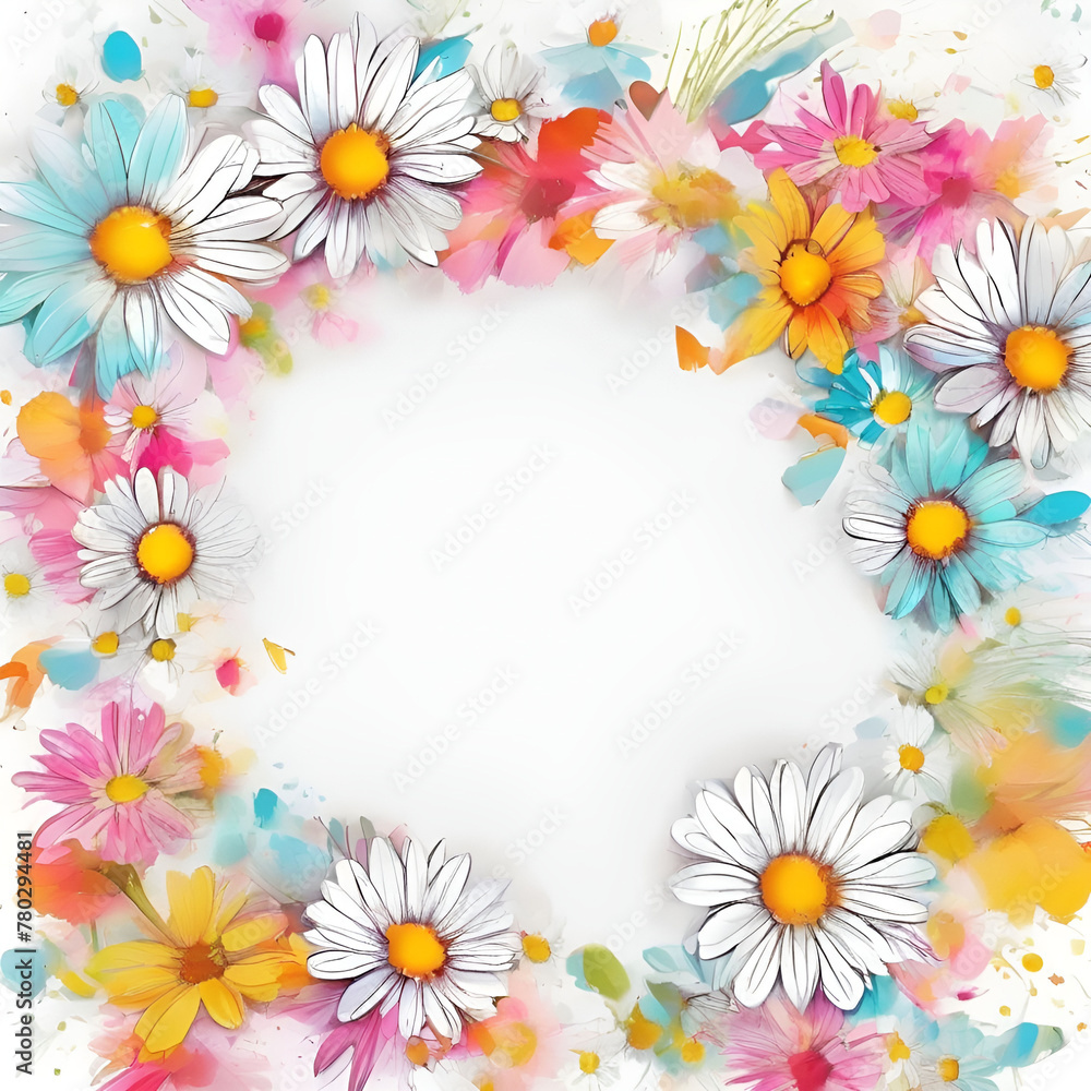 A4_format_invitation_on_a_white_backgroundA_small_daisy_1.Generative AI