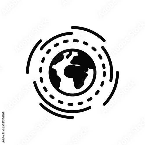 Black solid icon for coverage