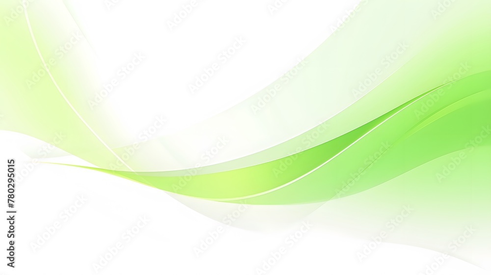 Clean green and white curve waves pattern on white background for wallpaper, abstract dynamic green wavy backdrop Clean green and white curve waves pattern on white background for wallpaper, abstract dynamic green wavy backdrop
