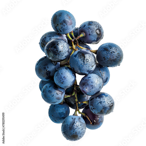 Cluster of Juicy Blue Grapes