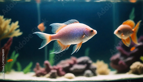 goldfish in aquarium, Generative ai