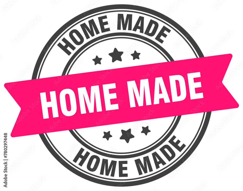 home made stamp. home made label on transparent background. round sign home made stamp. home made label on transparent background. round sign