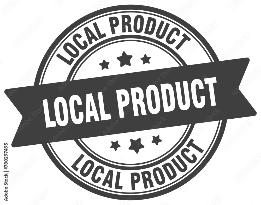 local product stamp. local product label on transparent background. round sign