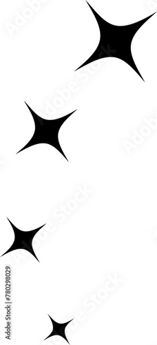 Star icon vector. Twinkling star illustration sign. Sparkles symbol. Shining burst logo.