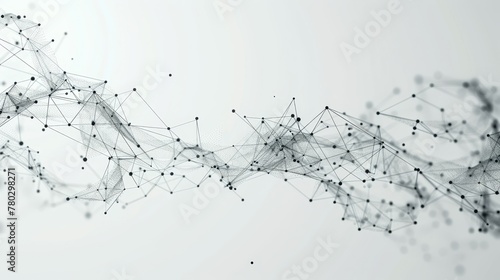An abstract artistic composition showcasing interconnected dots and lines