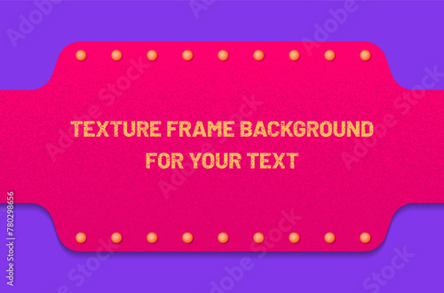 Vibrant banner with central textured frame