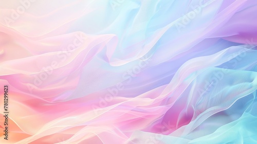 A gentle wave of pastel colors flows in a calming rhythm, ideal for kids' presentations or educational content. photo