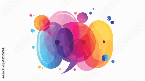 Bubble chat speakbox icon vector illustration graphic