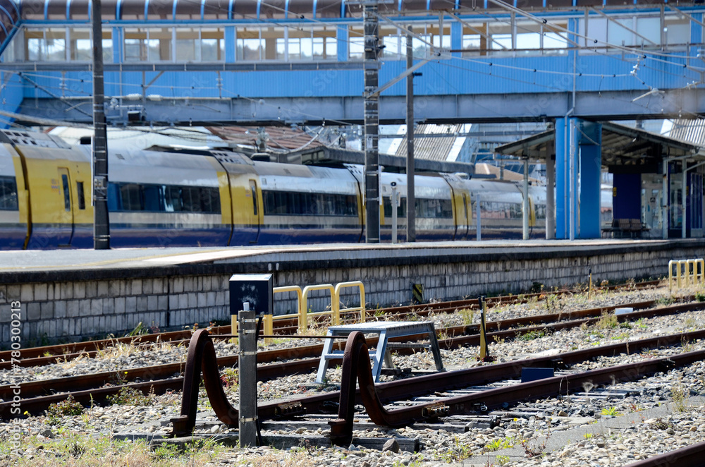 Naklejka premium 駅の風景