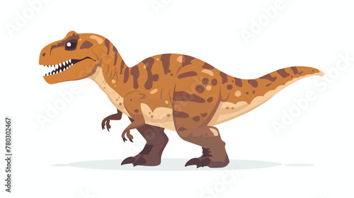 Cartoon Cute tyrannosaurus cartoon flat vector  © Noman