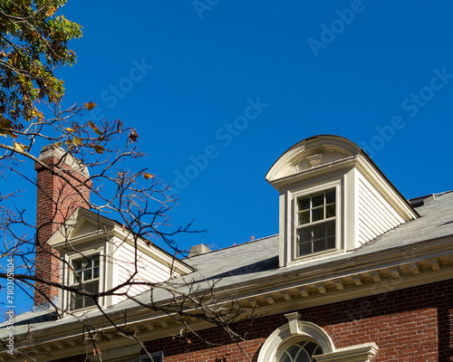 Old house dormers, Boston, MA, USA