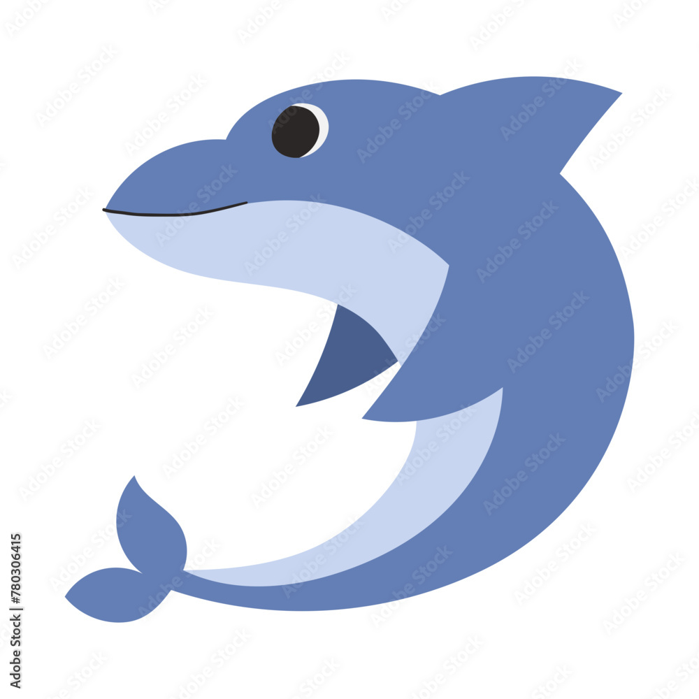 Fototapeta premium Dolphin sea animal illustration