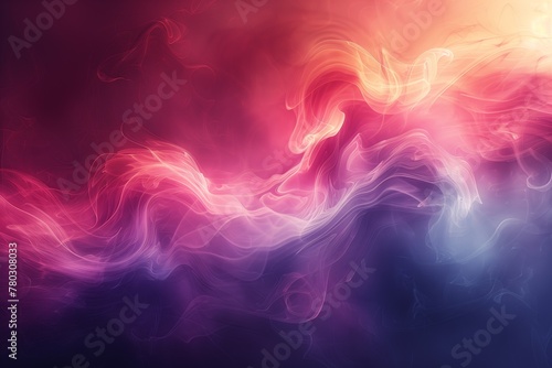 Abstract violet and pink smoke swirls image