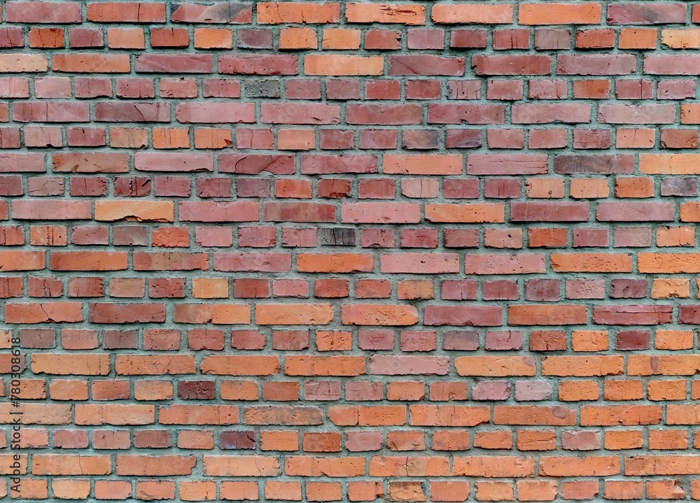 Naklejka premium old red brick wall