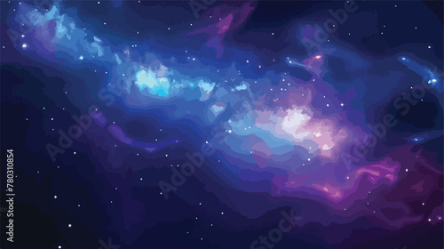 Beautiful space background with stardust and stars.