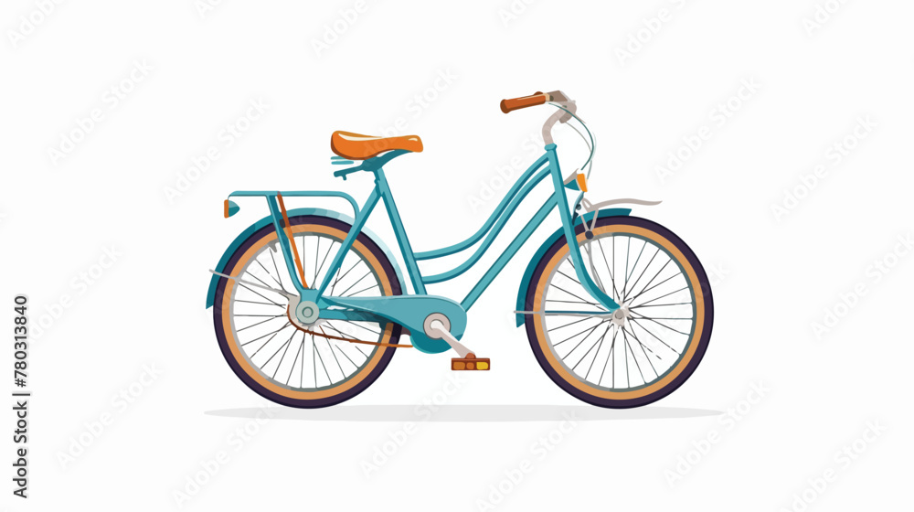 Bicycle icon vector flat vector isolated on white background