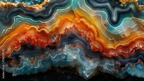 Kitan Chaos: A Raw Stylized Art Piece in Geology