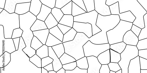 White crystalized texture black stroke wall texture broken glass effect vector