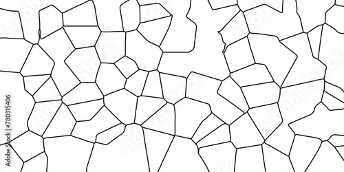 White crystalized texture black stroke wall texture broken glass effect vector