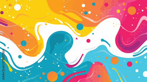 Abstract colorful background flat vector