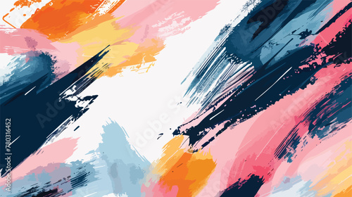 Abstract painting with blended hues and brushstrokes