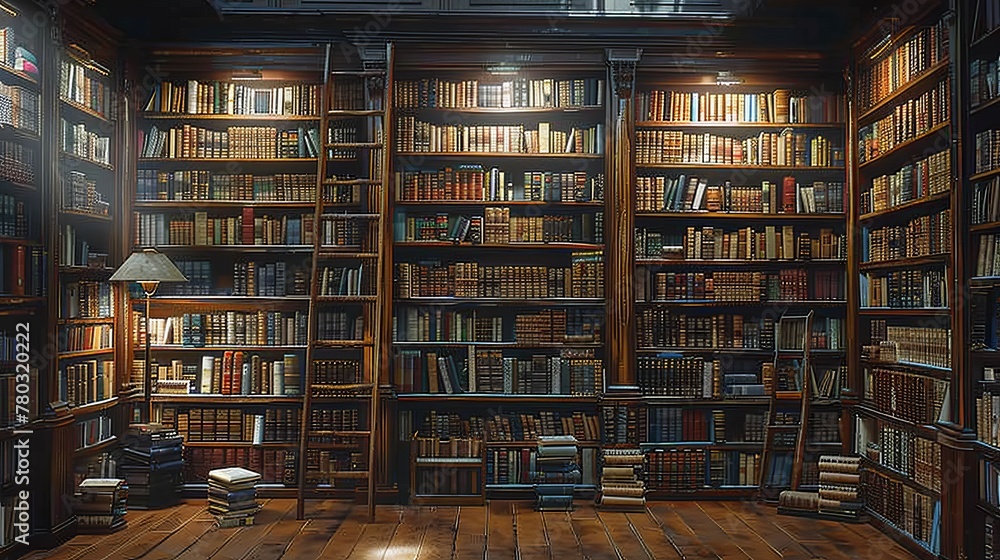 Library Full of Old Books Library Full of Old Books