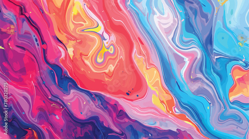 Creative painting psychedelic art. Bright wallpaper 