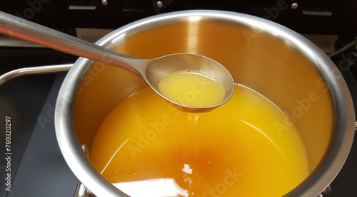 zerlassene butter sauce hollandaise küche kochtopf photo