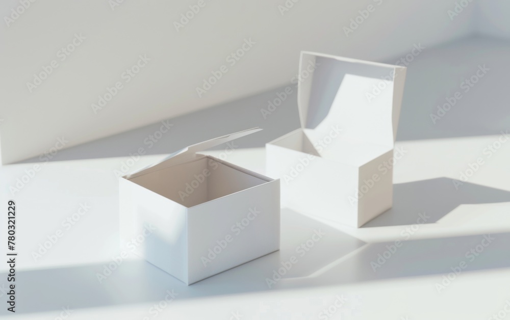 Packaging or box mockup. Empty blankk space 3d rendering object Packaging or box mockup. Empty blankk space 3d rendering object