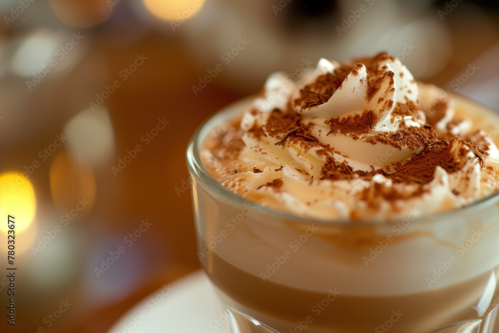 Cup of cappuccino. Closeup. Coffee. Background image. Created with Generative AI technology. Cup of cappuccino. Closeup. Coffee. Background image. Created with Generative AI technology.