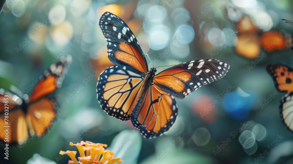 Obraz premium Social butterflies thrive on connections and community