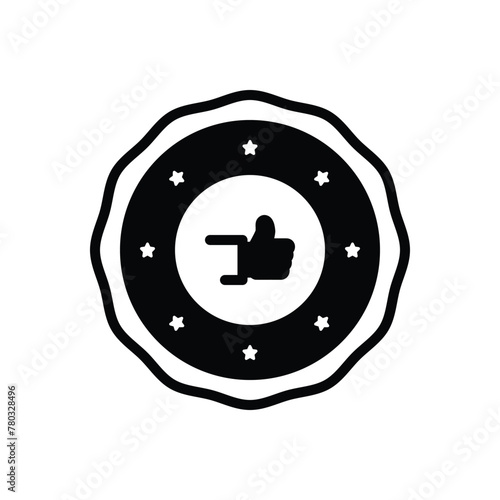 Black solid icon for done