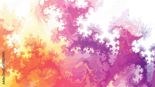 Fantasy chaotic colorful fractal pattern.