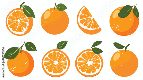 Cute Orange Fruit Vector Decoration Editable for all