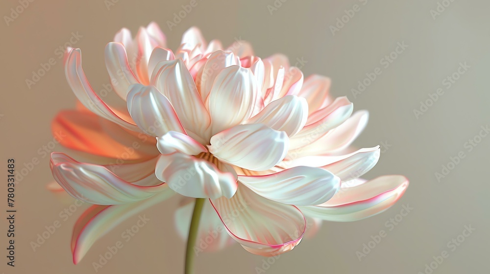 This is an image of a beautiful flower. The petals are a soft pink color, and the edges of the petals are a deeper pink.