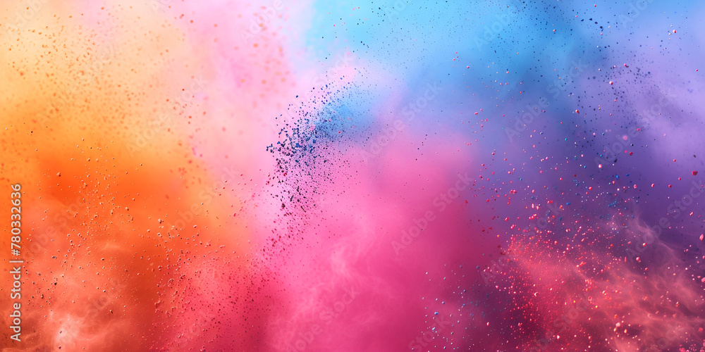 Holi festival background in blurred style