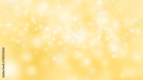 Snow Bokeh Background Yellow Colorless