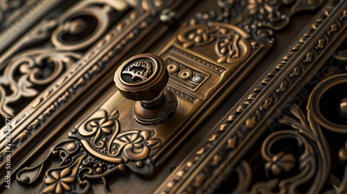 Close-up showcasing the intricate design of a protected lock, featuring a night latch deadlock that exemplifies cutting-edge security technology © Paul