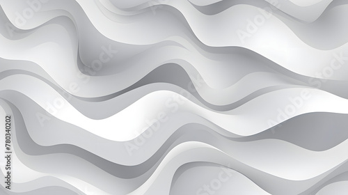 Digital white and gray wavy curve abstract graphic poster web page PPT background
