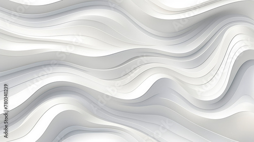 Digital white and gray wavy curve abstract graphic poster web page PPT background