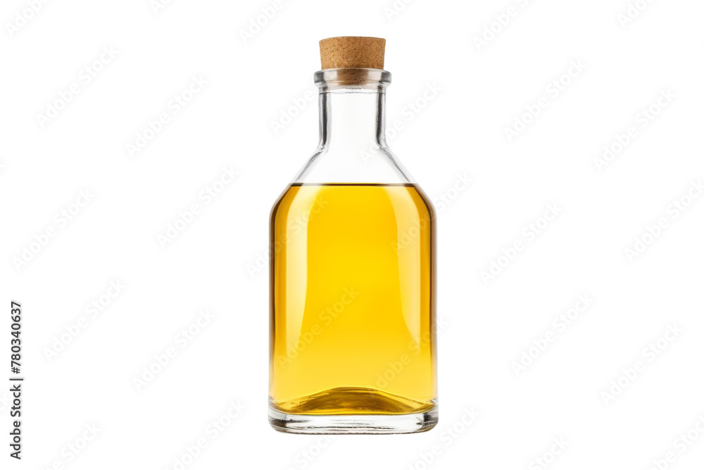 Bottle of Olive Oil on White Background. On a White or Clear Surface PNG Transparent Background.